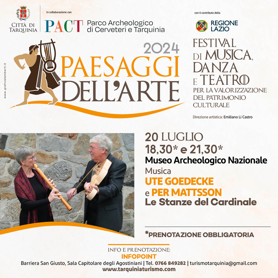 Scopri di più sull'articolo Le stanze del Cardinale, Musica con Ute Goedecke e Per Mattsson – Festival Paesaggi Dell’Arte 2024