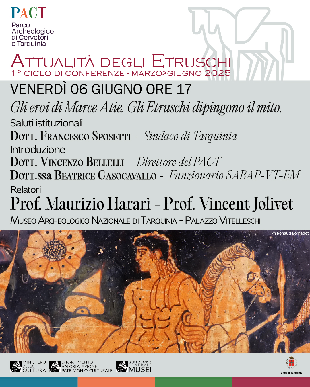 Scopri di più sull'articolo Gli eroi di Marce Atie. Gli Etruschi dipingono il mito.