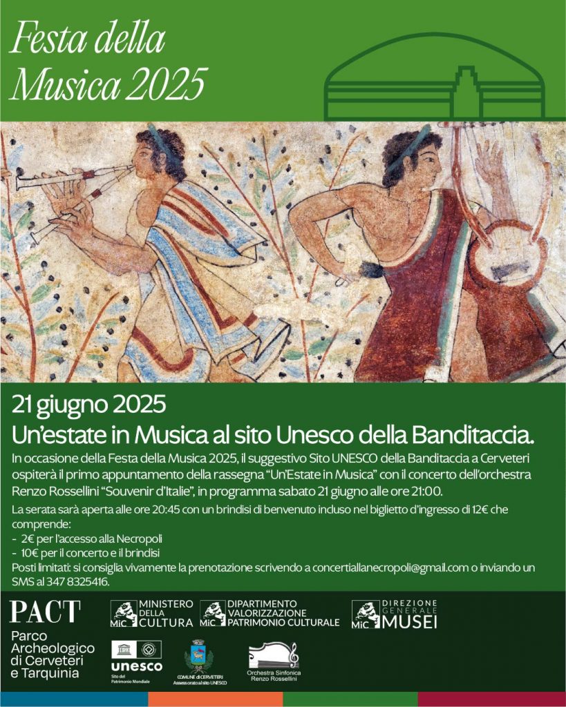 UN’ESTATE IN MUSICA al Sito UNESCO della Banditaccia