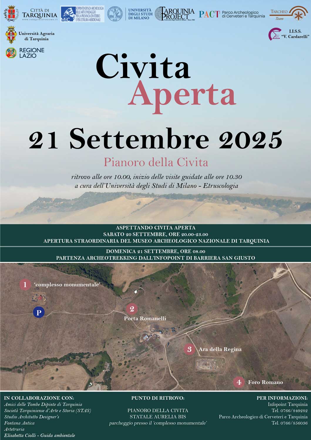 Scopri di più sull'articolo Apertura straordinaria del Museo Archeologico Nazionale di Tarquinia in occasione dell’evento Civita Aperta 2025.
