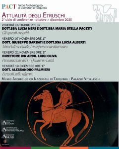 Scopri di più sull'articolo Secondo ciclo di conferenze “Attualità degli Etruschi”