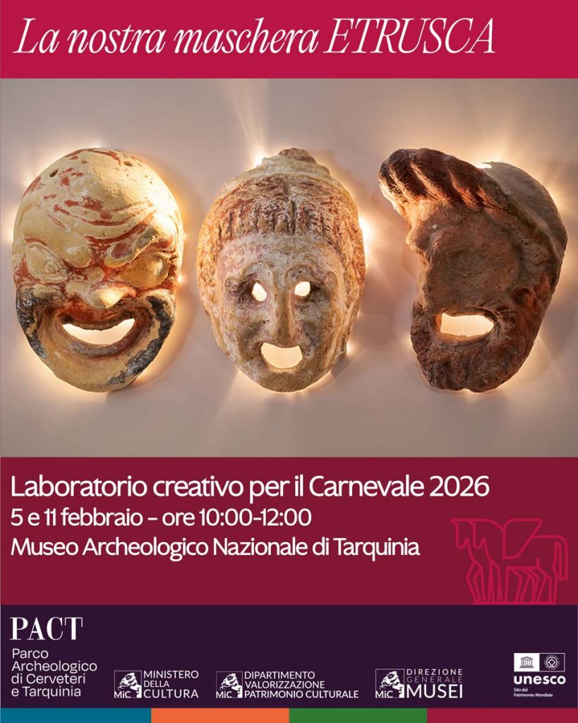 La nostra maschera ETRUSCA, laboratorio creativo per il Carnevale 2026