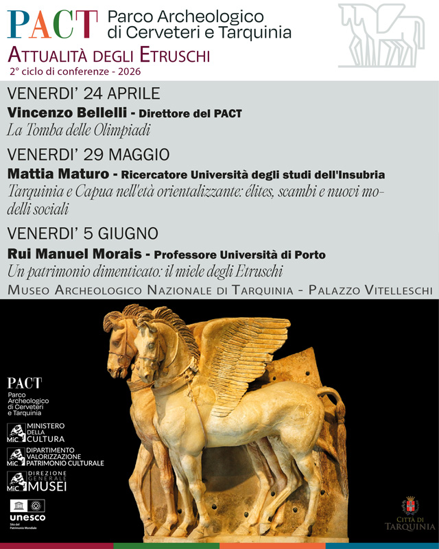 Scopri di più sull'articolo Attualità degli Etruschi 2026, secondo ciclo di conferenze