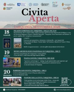 Scopri di più sull'articolo Apertura straordinaria dei magazzini del Museo Archeologico Nazionale di Tarquinia in occasione dell’evento Civita Aperta 2026