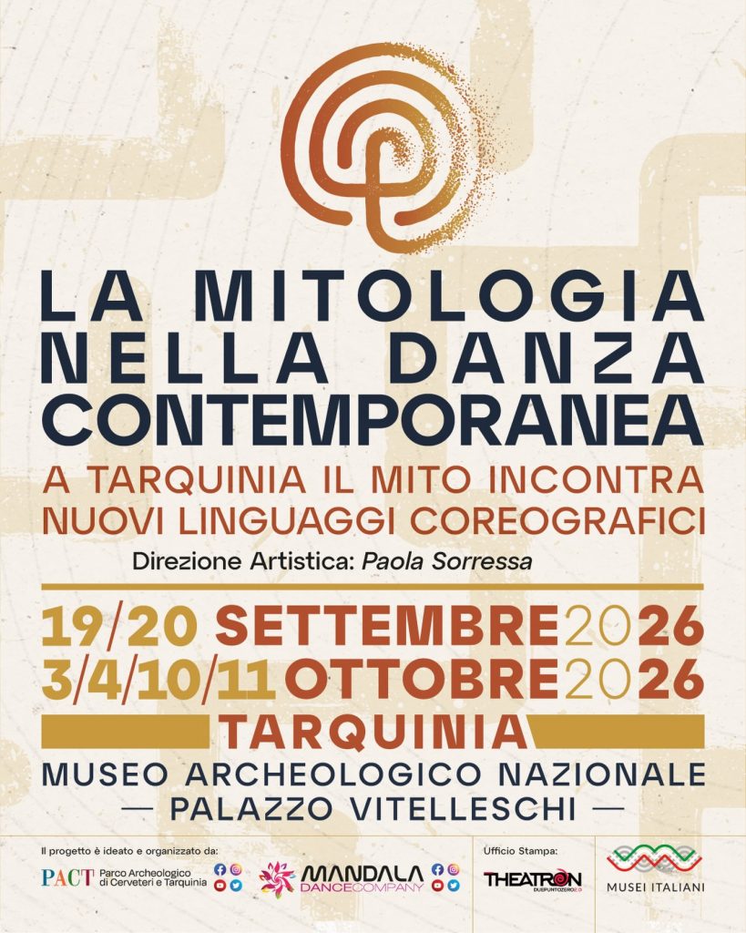 La mitologia nella danza contemporanea: a Tarquinia il mito incontra nuovi linguaggi coreografici.